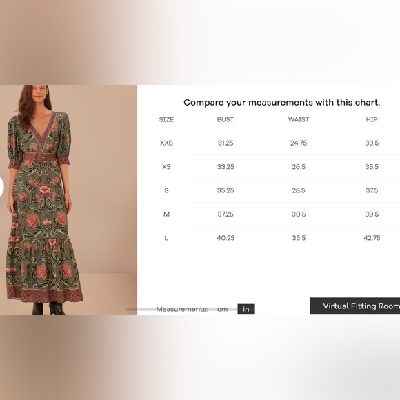 Farm Rio Arabesque Floral Green Maxi Dress - Picture 9 of 9